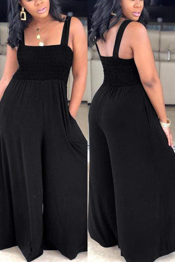 Fashion Casual Loose Sling Jumpsuit