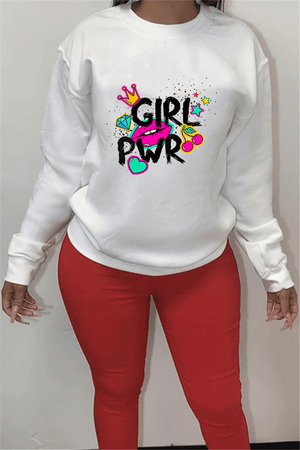 Fashion Casual Regular Print Plus Size Top