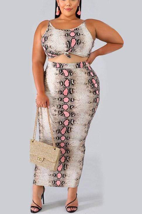 Sexy Print Sling Tight-Fit Set