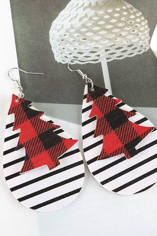 Christmas Tree Stripe Earrings