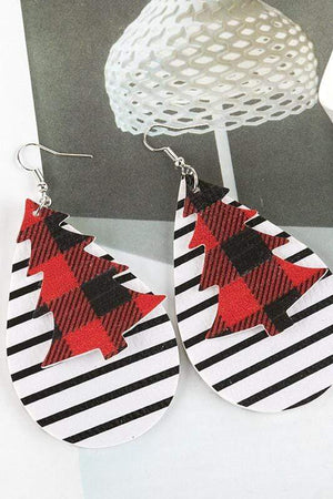 Christmas Tree Stripe Earrings