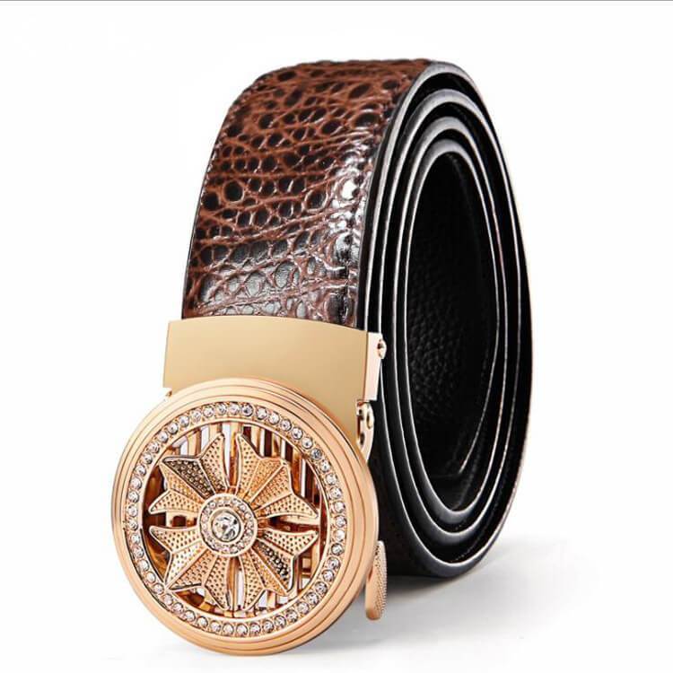 Fashion Crocodile Leather Belt