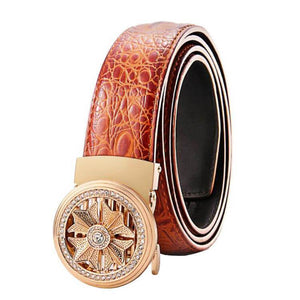 Fashion Crocodile Leather Belt