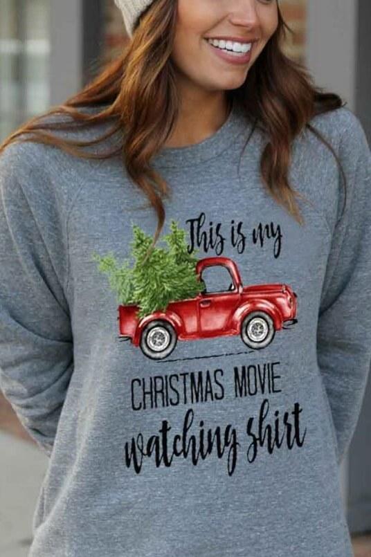 Christmas Print Sweatshirt