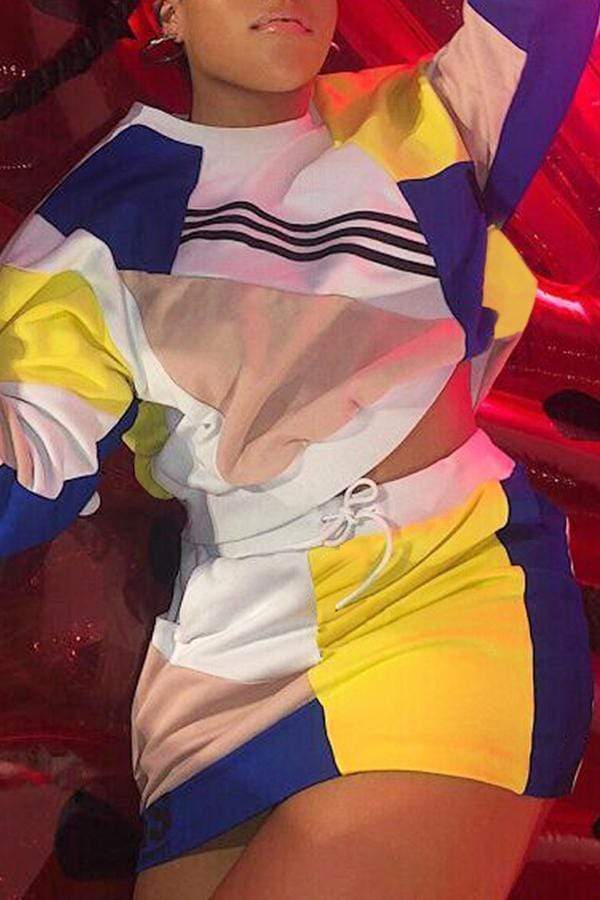 Fashion Patchwork Skirt Set - VogueRegion