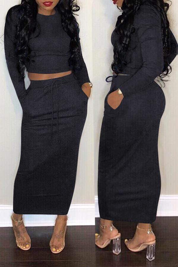 Casual Cotton Skirt Set - VogueRegion