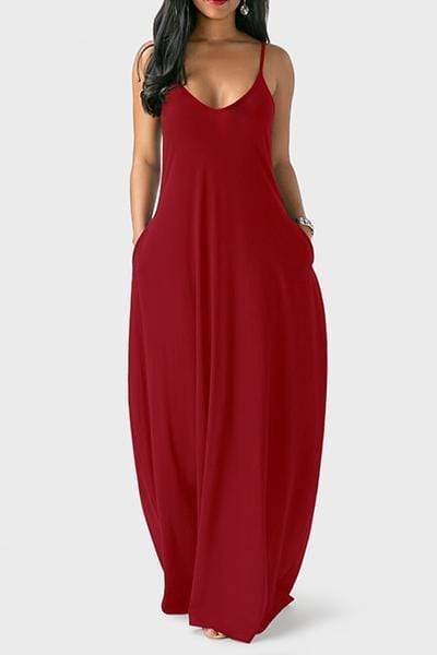 Casual Asymmetrical Floor Length Dress - VogueRegion