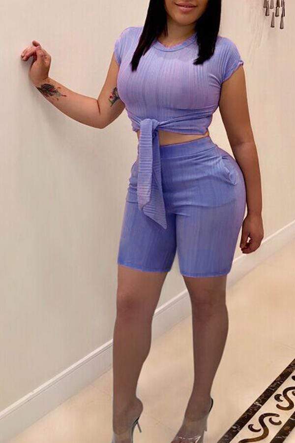 Work Knot Design Shorts Set