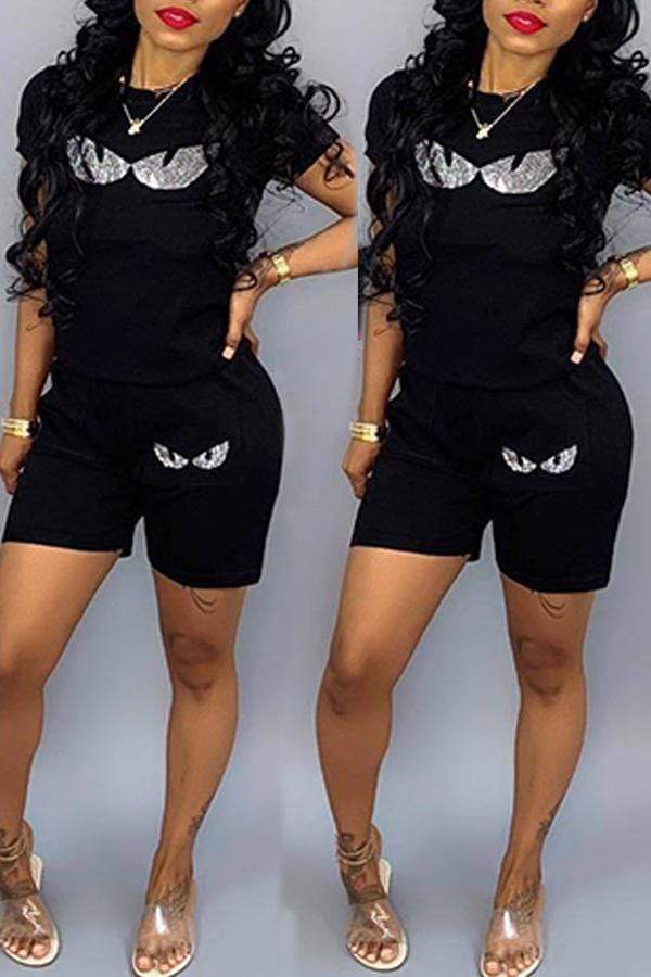 Leisure Printed Shorts Set - VogueRegion
