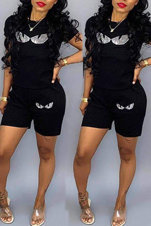 Leisure Printed Shorts Set - VogueRegion