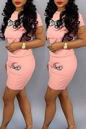 Leisure Printed Shorts Set - VogueRegion
