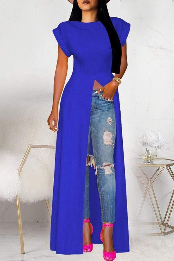 Stylish High Split Blouse