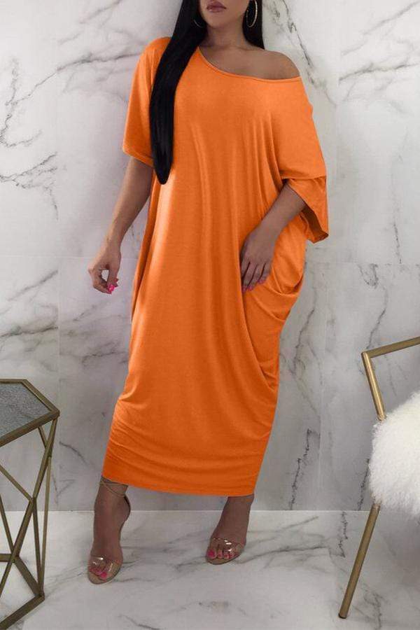 One Shoulder Ankle Length Dress - VogueRegion