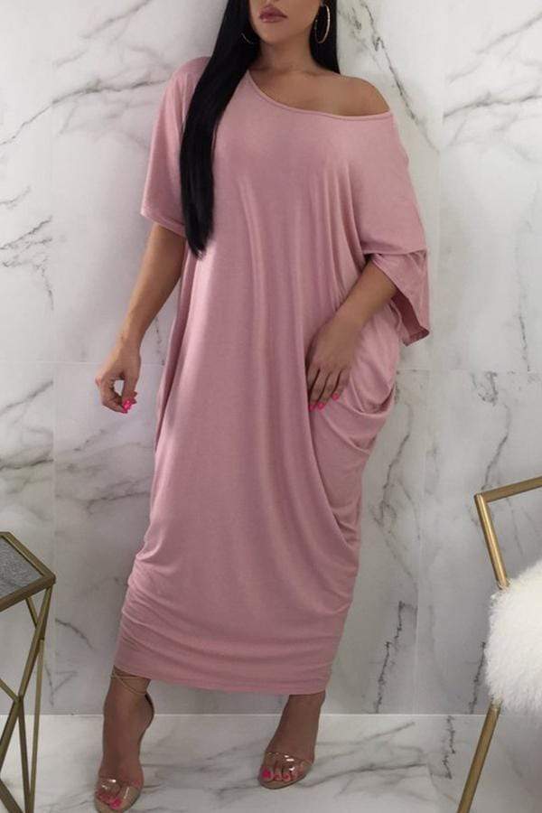 One Shoulder Ankle Length Dress - VogueRegion