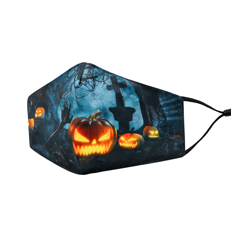 Fashion Halloween Print Face Protection