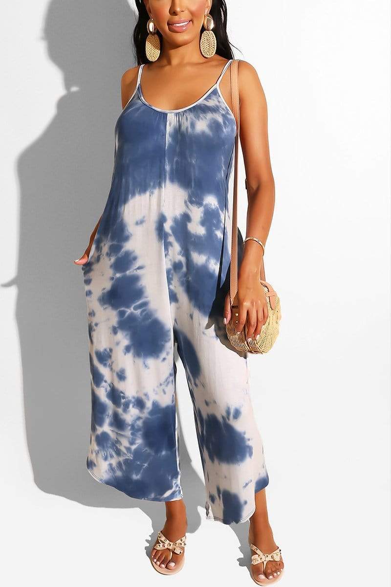 Sexy Sling Sleeveless Loose Jumpsuit