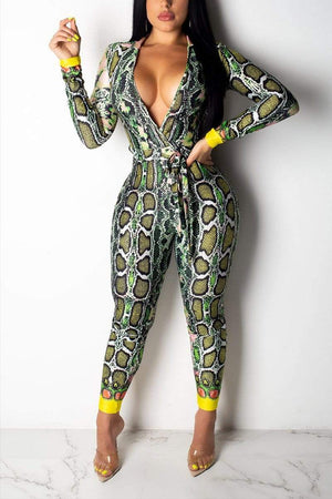 Sexy Fashion Digital Print Jumpsuit