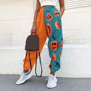 Halloween print sweatpants