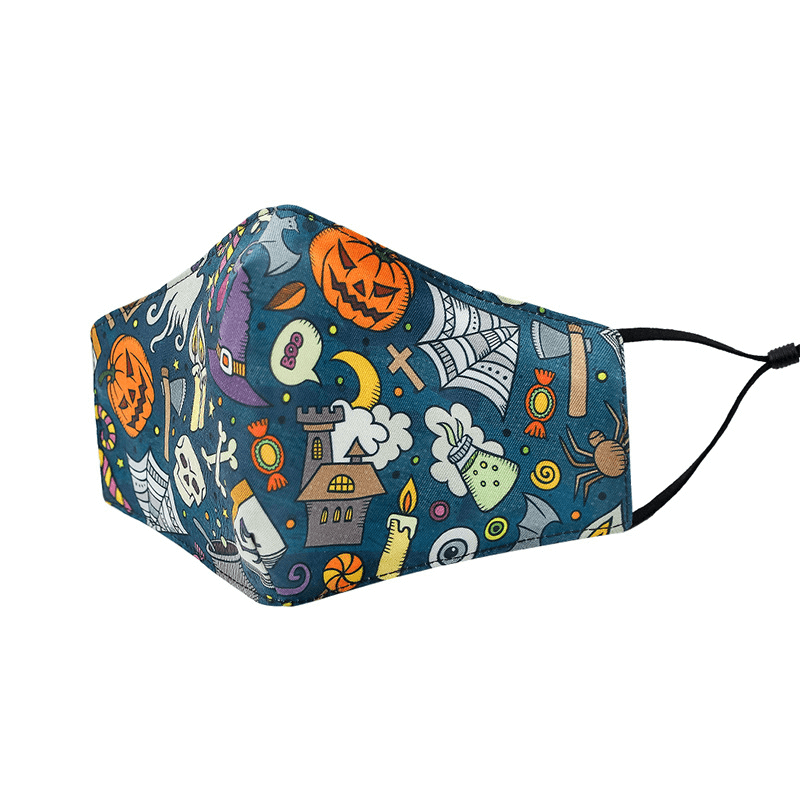 Fashion Halloween Print Face Protection