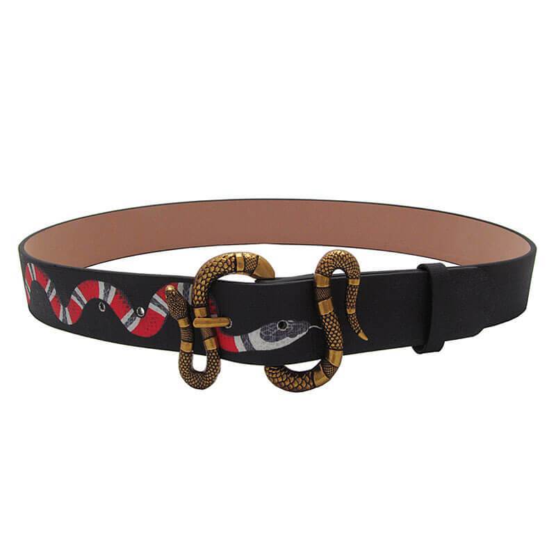 Retro Snake Printed Belt