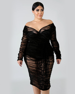 Sheer Bodycon Dress
