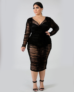 Sheer Bodycon Dress