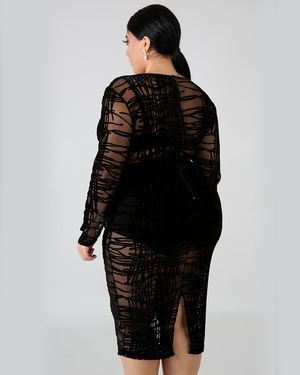 Sheer Bodycon Dress