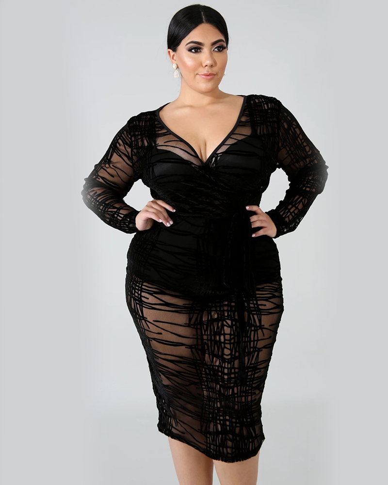 Sheer Bodycon Dress