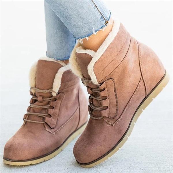 Women Winter Flats Heels Boots