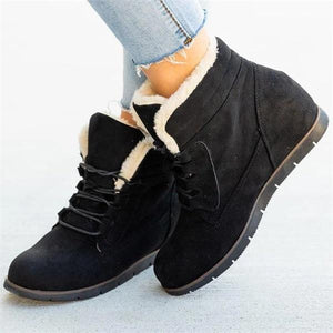 Women Winter Flats Heels Boots