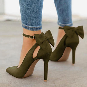 Women Cute Bowknot High Heels