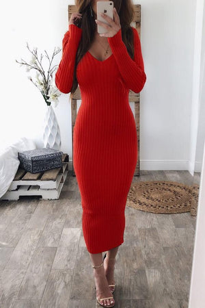 Sexy Fashion Long Sleeve Dress