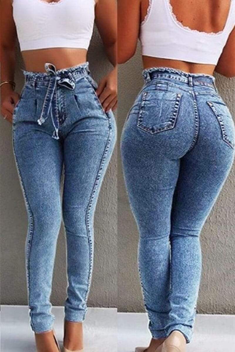 Fashion Casual High Waist Skinny Jeans