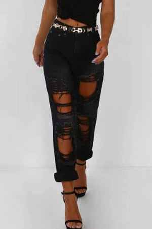 Fashion Personality Wild Denim Trousers