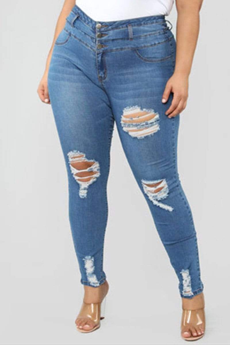 Fashion Skinny Plus Size Jeans