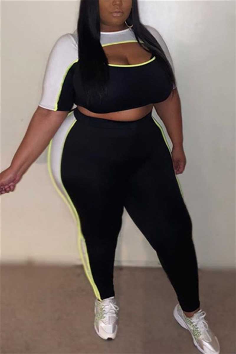 Fashion Sexy Plus Size Sport  Set