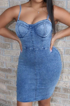 Sexy Fashion Slim Denim Dress