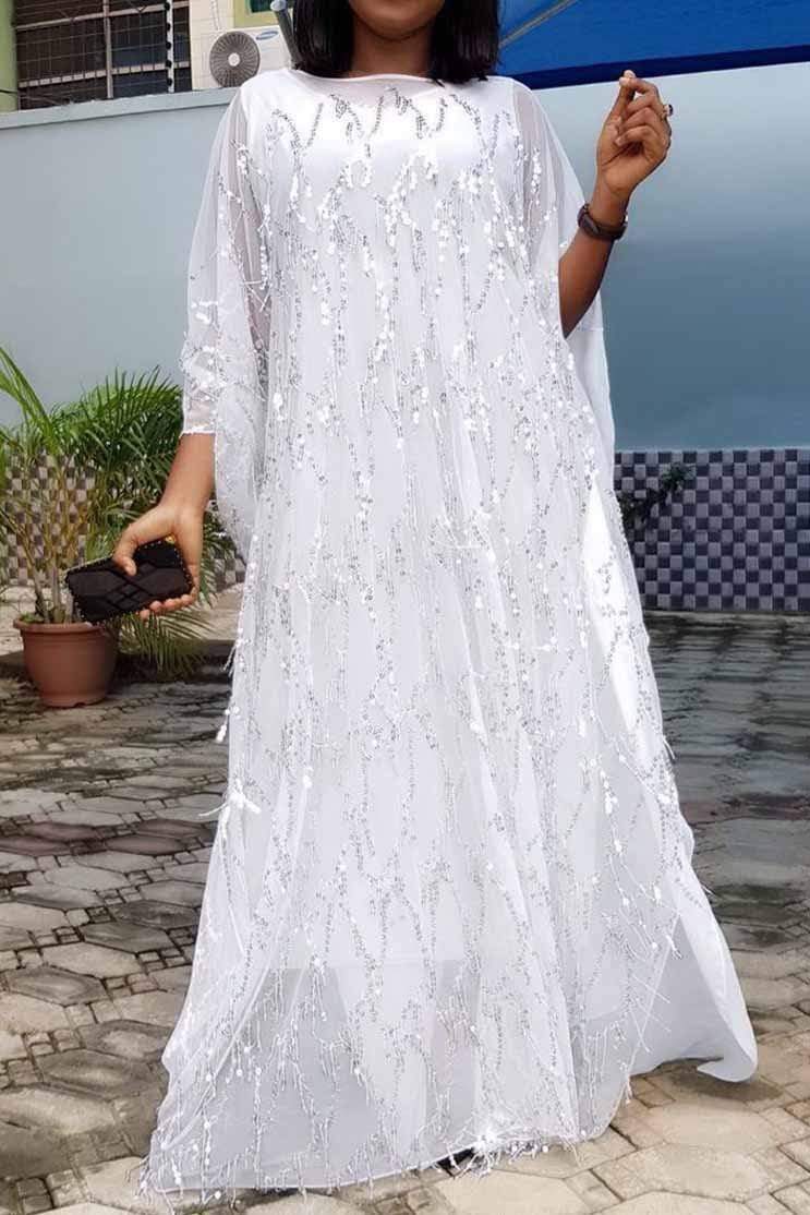 Fashion Sequined Lined Dress