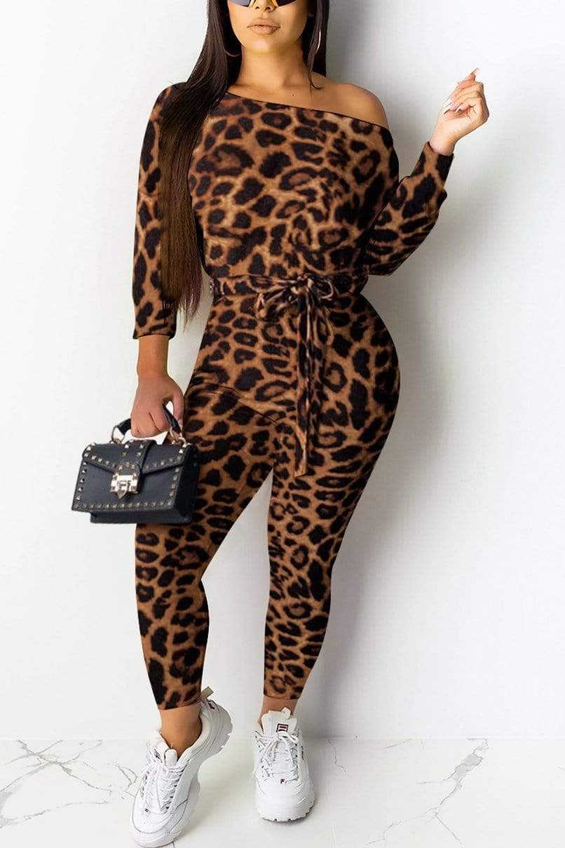 Sexy Leopard Print Jumpsuit