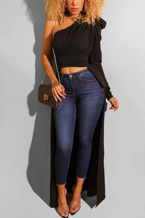 Irregular One Shoulder Top