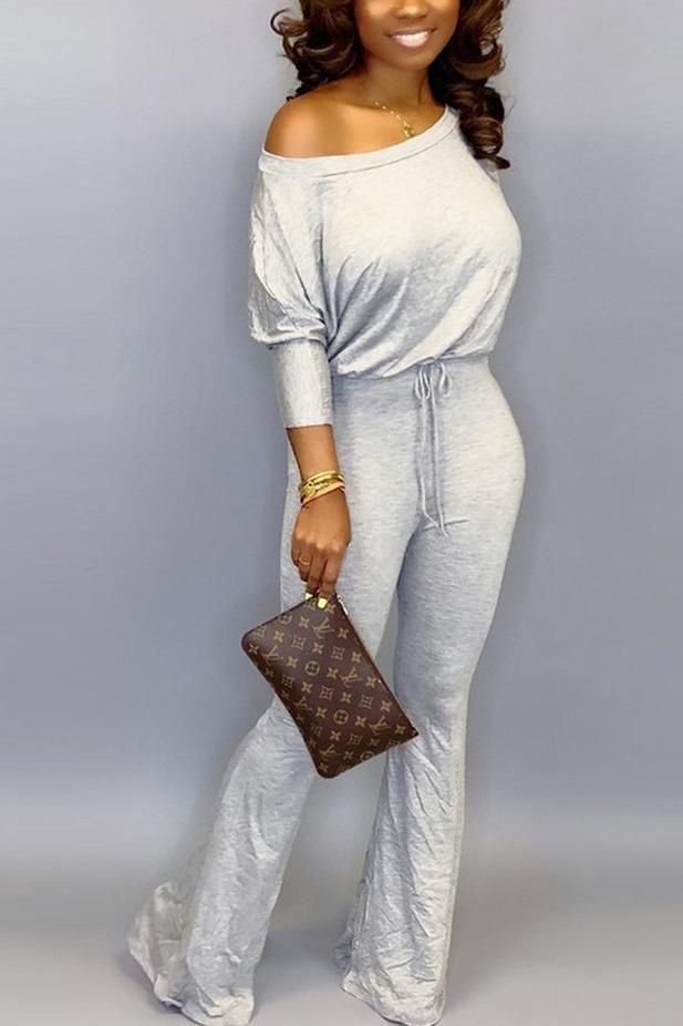 Casual Bat Sleeve Jumpsuit