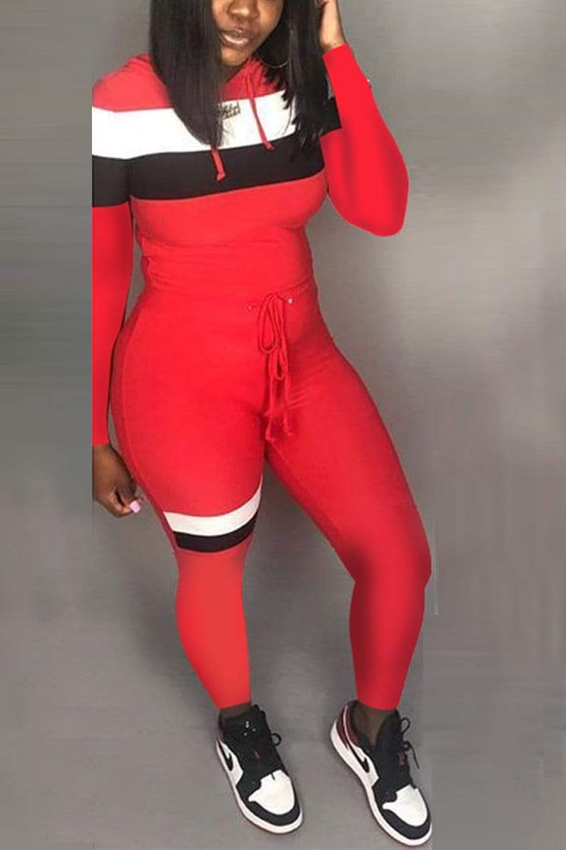 Casual Stripes Sports Set