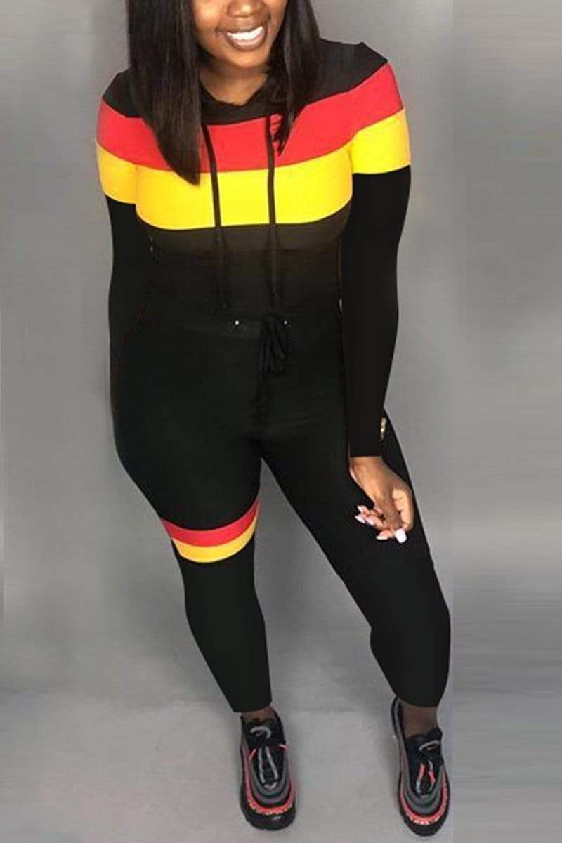 Casual Stripes Sports Set