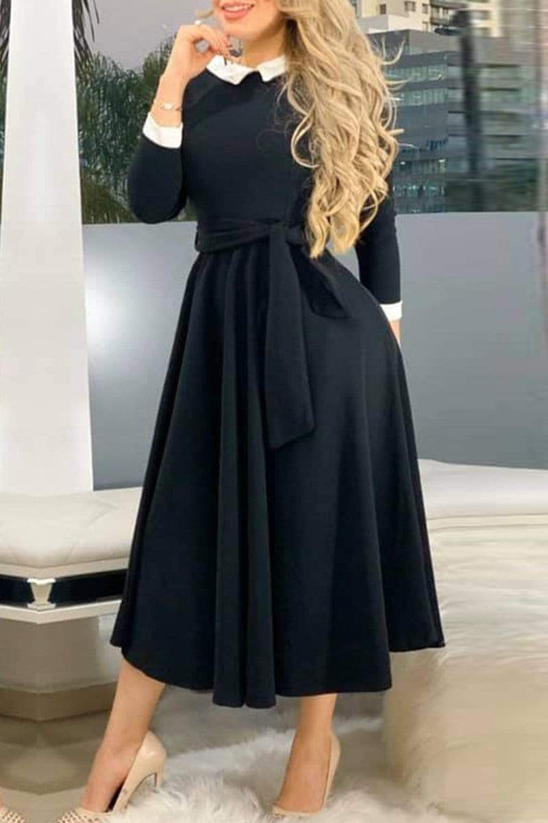 Fashion Cute Slim Doll Collar Dress