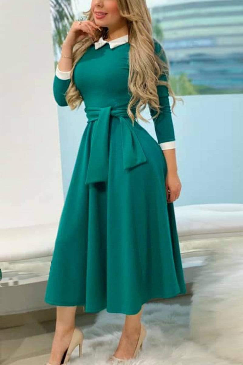 Fashion Cute Slim Doll Collar Dress