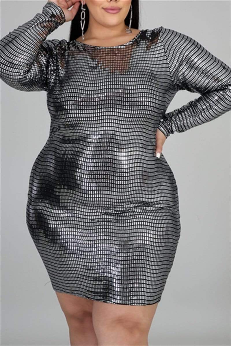 Fashion Sexy Plus Size Pit Dress