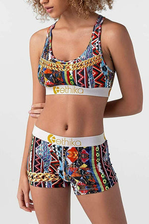 Fashion Casual Printed Swimsuit Suit