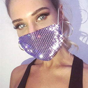 Stylish Hot Diamond Design Mask