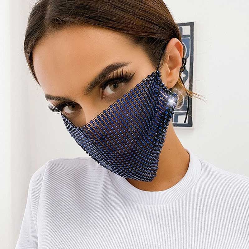 Stylish Hot Diamond Design Mask