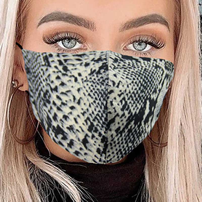 Stylish Textured Print Face Protection